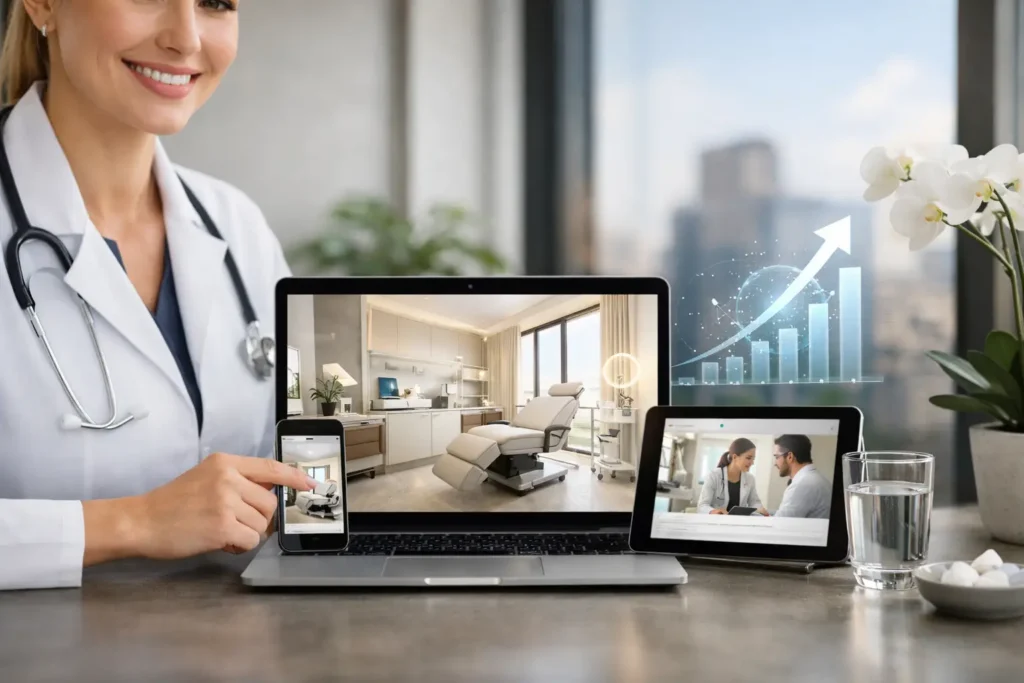 Como posicionar clínica premium digitalmente