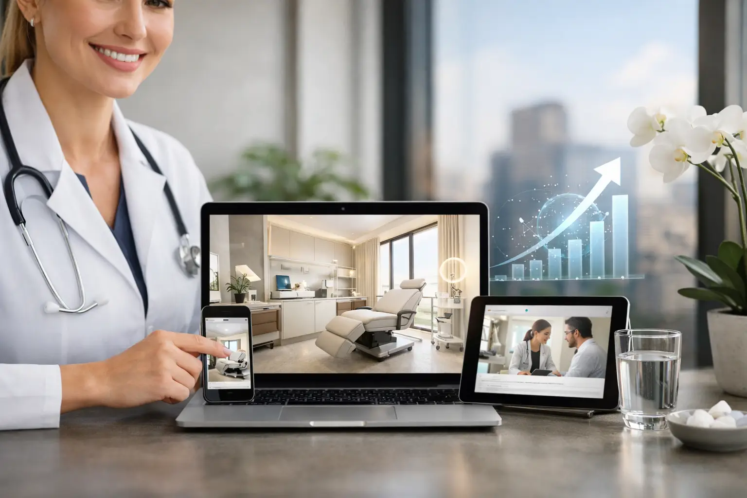 Como posicionar clínica premium digitalmente
