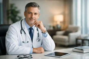 Guia de posicionamento médico premium